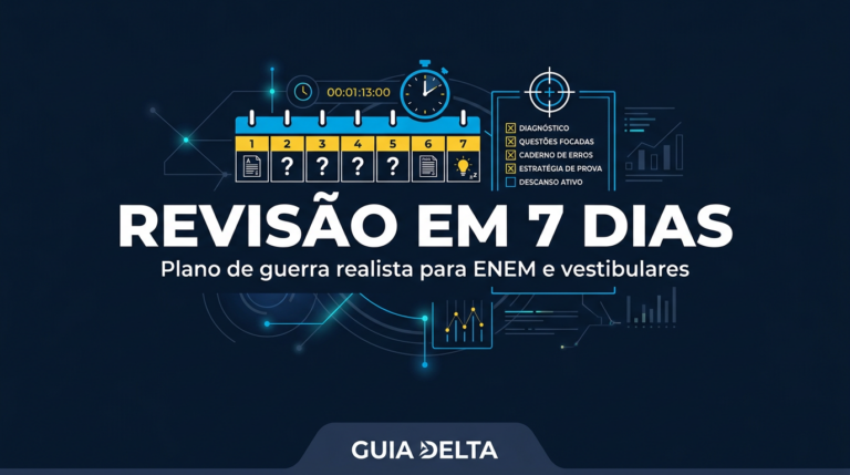 Como revisar para provas em 1 semana (sem desespero) Como revisar para provas em 1 semana (sem desespero)