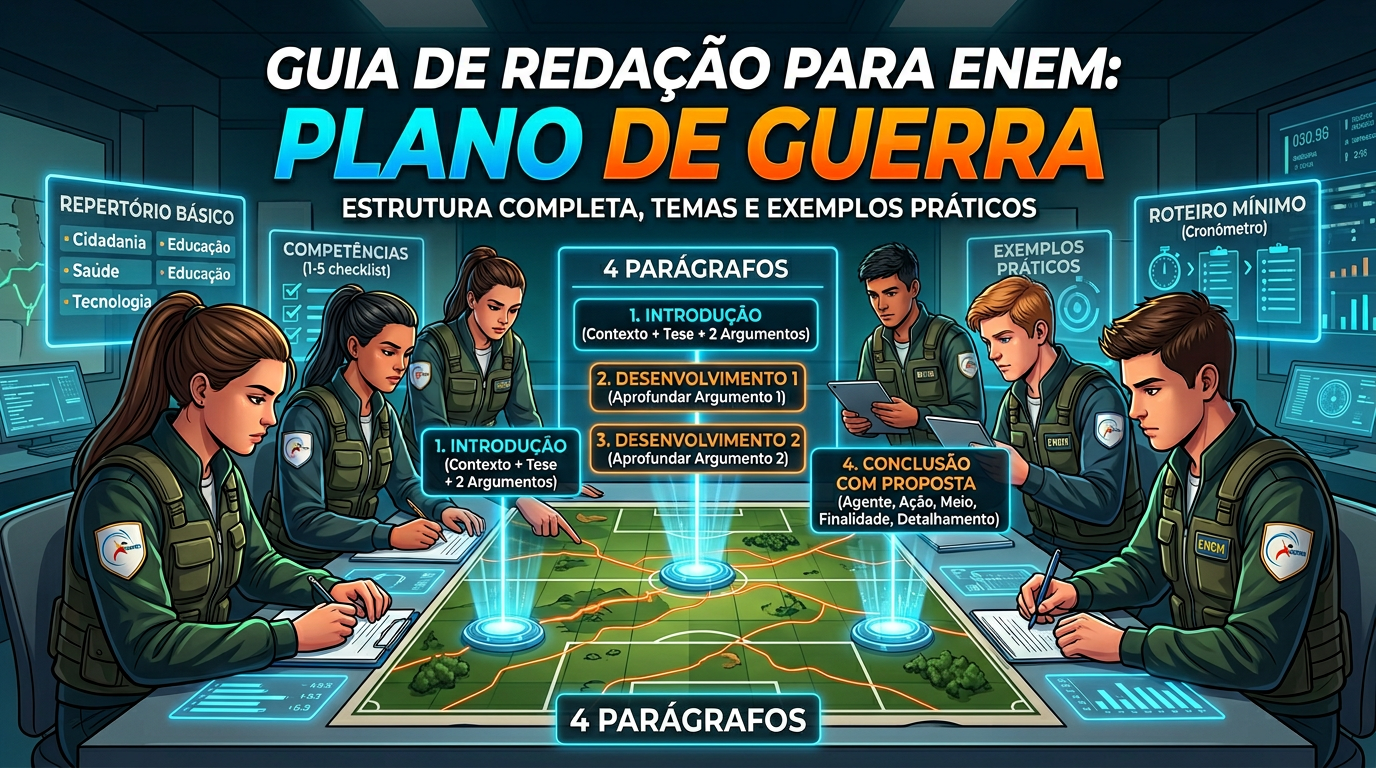 Guia de redação para ENEM: estrutura, temas e exemplos